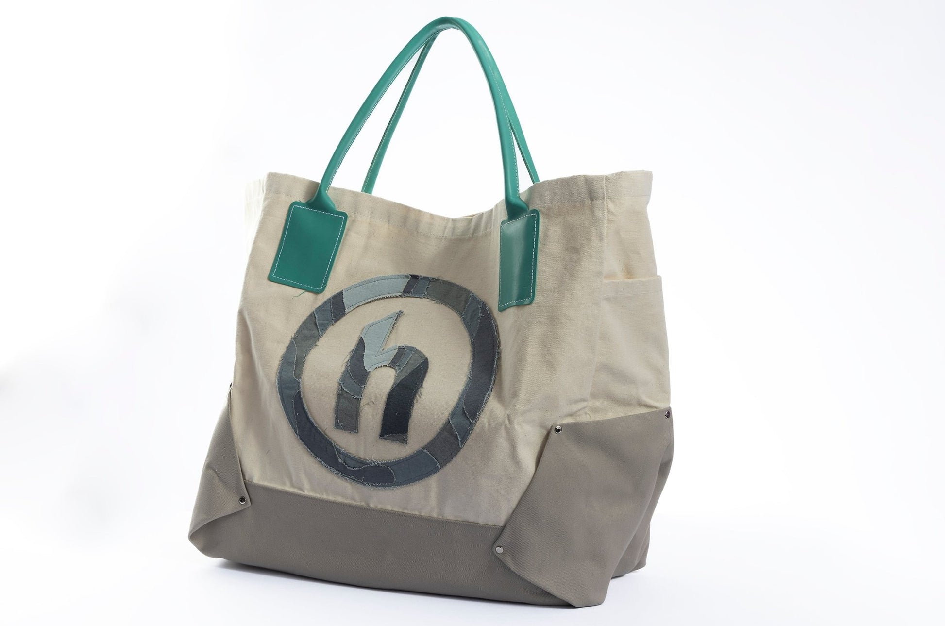 Hidden x Daniel Arsham Digit Tote Natural/Turquoise - supergl0rious
