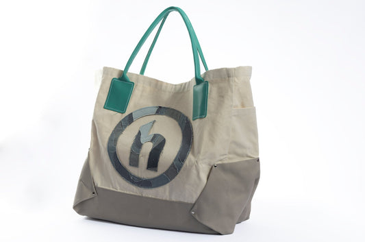 Hidden x Daniel Arsham Digit Tote Natural/Turquoise - supergl0rious