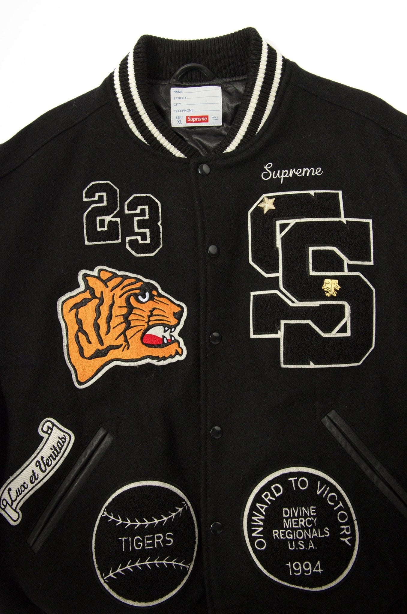 Supreme Tiger Varsity Jacket – FW23 - supergl0rious
