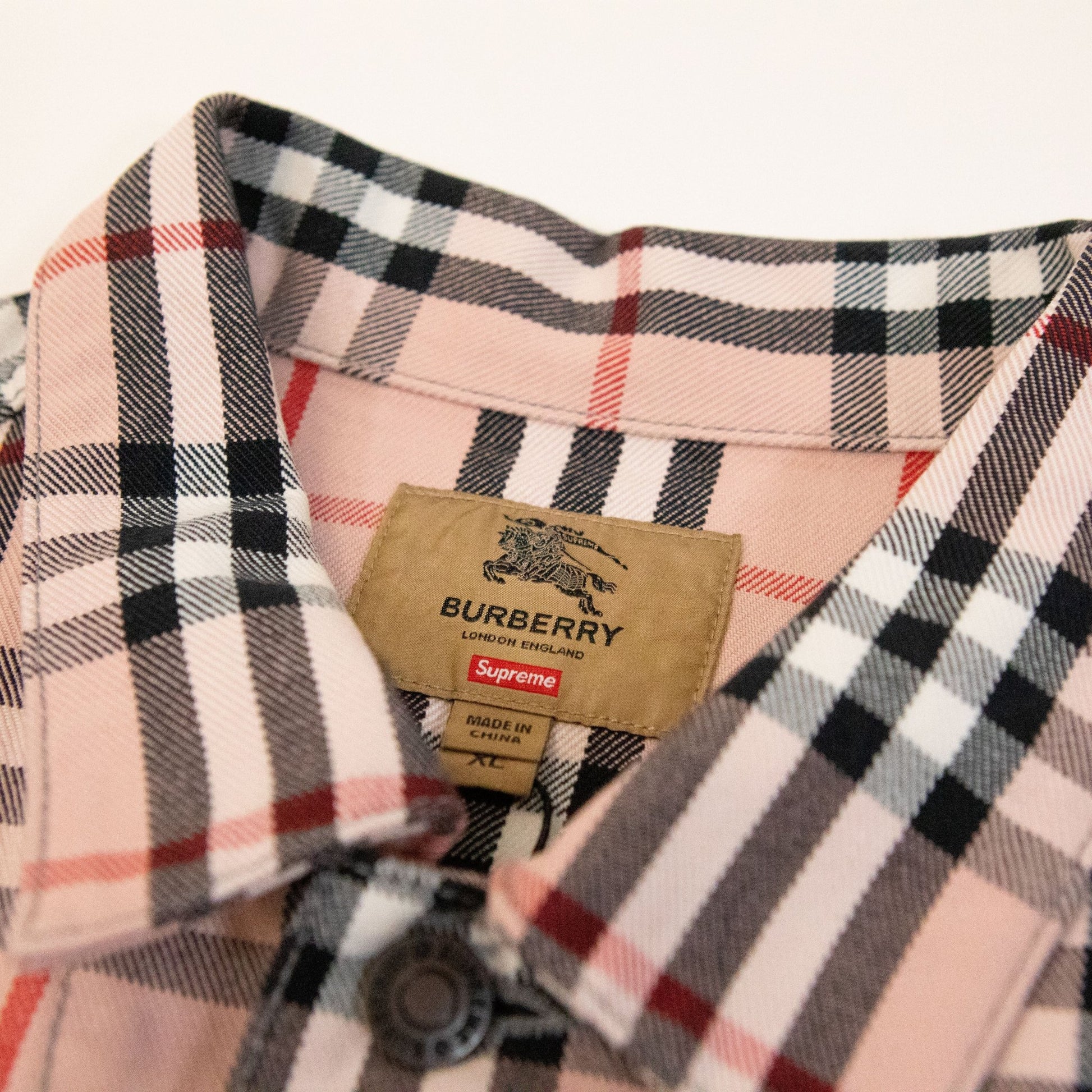 Supreme x Burberry Denim Trucker Jacket - supergl0rious