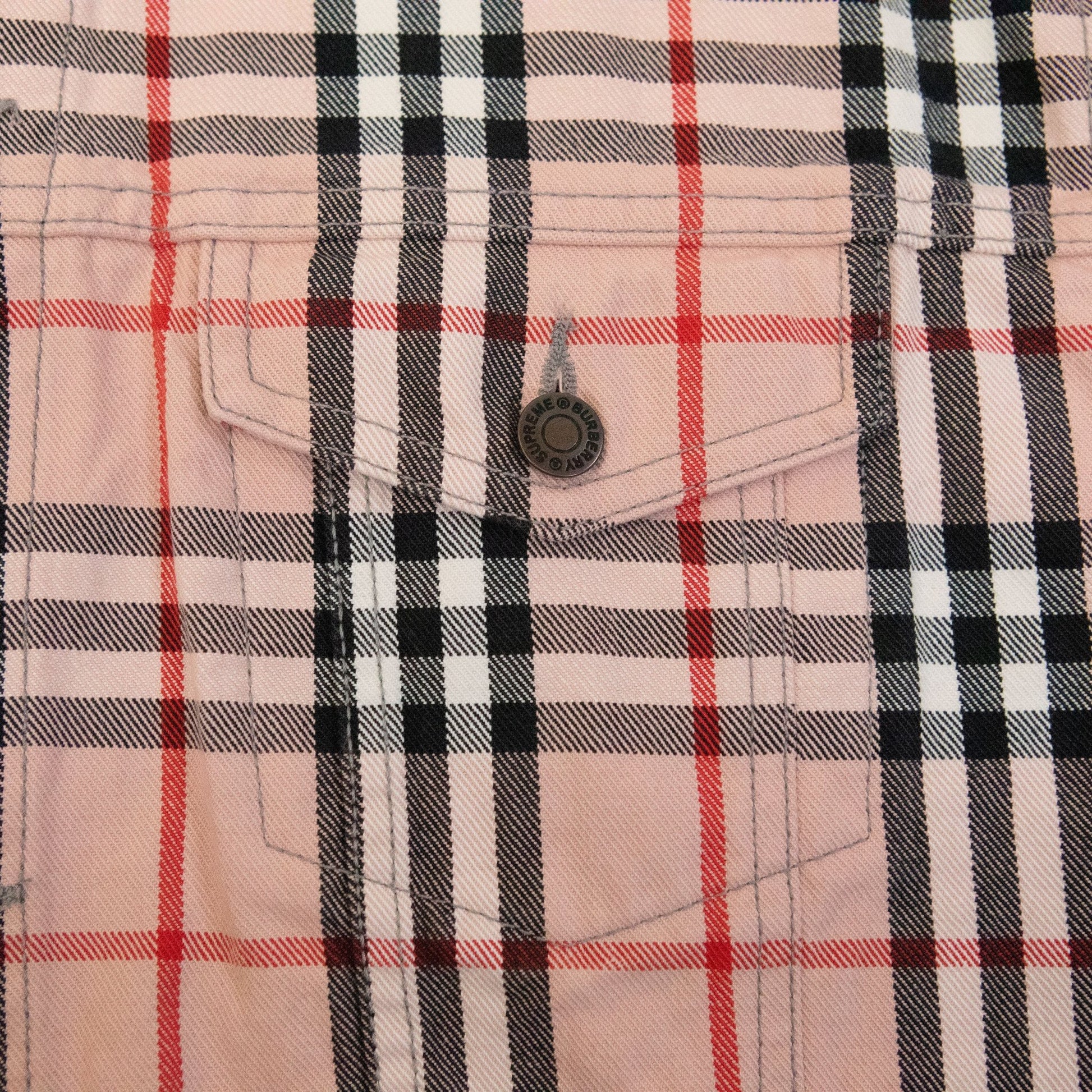 Supreme x Burberry Denim Trucker Jacket - supergl0rious