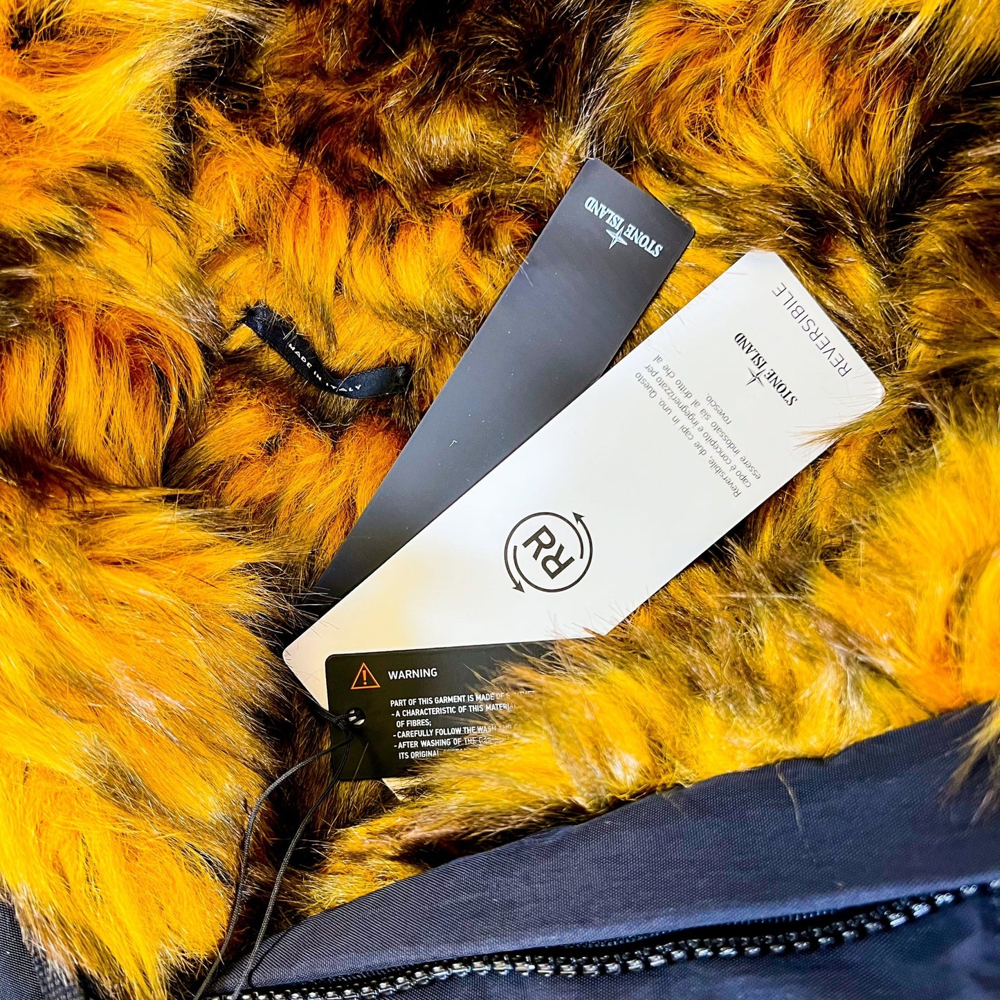Supreme x Stone Island Formula Steel Reversible Faux Fur Parka - supergl0rious